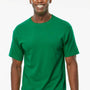 M&O Mens Gold Soft Touch Short Sleeve Crewneck T-Shirt - Fine Kelly Green
