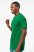 M&O 4800 Mens Gold Soft Touch Short Sleeve Crewneck T-Shirt Fine Kelly Green Model Side