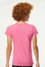 M&O 4810 Womens Gold Soft Touch Short Sleeve Crewneck T-Shirt Azalea Pink Model Back