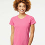 M&O Womens Gold Soft Touch Short Sleeve Crewneck T-Shirt - Azalea Pink - NEW