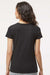 M&O 4810 Womens Gold Soft Touch Short Sleeve Crewneck T-Shirt Black Model Back