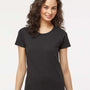 M&O Womens Gold Soft Touch Short Sleeve Crewneck T-Shirt - Black - NEW