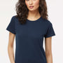 M&O Womens Gold Soft Touch Short Sleeve Crewneck T-Shirt - Deep Navy Blue