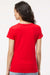 M&O 4810 Womens Gold Soft Touch Short Sleeve Crewneck T-Shirt Deep Red Model Back