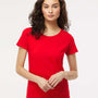 M&O Womens Gold Soft Touch Short Sleeve Crewneck T-Shirt - Deep Red - NEW