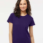 M&O Womens Gold Soft Touch Short Sleeve Crewneck T-Shirt - Purple - NEW