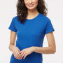 M&O Womens Gold Soft Touch Short Sleeve Crewneck T-Shirt - Royal Blue
