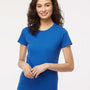 M&O Womens Gold Soft Touch Short Sleeve Crewneck T-Shirt - Royal Blue - NEW