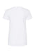 M&O 4810 Womens Gold Soft Touch Short Sleeve Crewneck T-Shirt White Flat Back