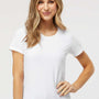 M&O Womens Gold Soft Touch Short Sleeve Crewneck T-Shirt - White