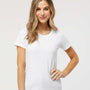 M&O Womens Gold Soft Touch Short Sleeve Crewneck T-Shirt - White - NEW