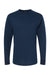 M&O 4820 Mens Gold Soft Touch Long Sleeve Crewneck T-Shirt Deep Navy Blue Flat Front