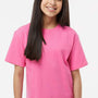 M&O Youth Gold Soft Touch Short Sleeve Crewneck T-Shirt - Azalea Pink