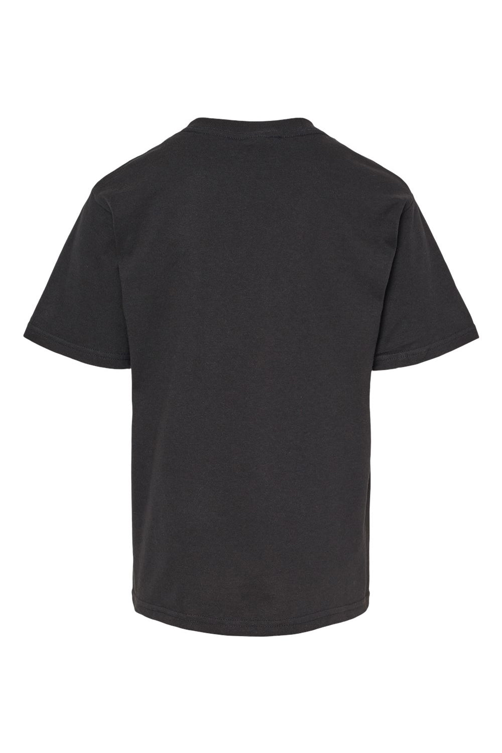 M&O 4850 Youth Gold Soft Touch Short Sleeve Crewneck T-Shirt Black Flat Back