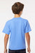 M&O 4850 Youth Gold Soft Touch Short Sleeve Crewneck T-Shirt Carolina Blue Model Back