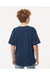 M&O 4850 Youth Gold Soft Touch Short Sleeve Crewneck T-Shirt Deep Navy Blue Model Back
