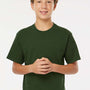 M&O Youth Gold Soft Touch Short Sleeve Crewneck T-Shirt - Forest Green