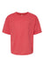 M&O 4850 Youth Gold Soft Touch Short Sleeve Crewneck T-Shirt Heather Red Flat Front
