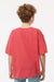 M&O 4850 Youth Gold Soft Touch Short Sleeve Crewneck T-Shirt Heather Red Model Back