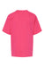M&O 4850 Youth Gold Soft Touch Short Sleeve Crewneck T-Shirt Heliconia Pink Flat Back