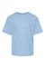 M&O 4850 Youth Gold Soft Touch Short Sleeve Crewneck T-Shirt Light Blue Flat Front