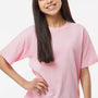 M&O Youth Gold Soft Touch Short Sleeve Crewneck T-Shirt - Light Pink