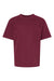 M&O 4850 Youth Gold Soft Touch Short Sleeve Crewneck T-Shirt Maroon Flat Front