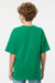 M&O 4850 Youth Gold Soft Touch Short Sleeve Crewneck T-Shirt Fine Kelly Green Model Back