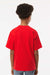 M&O 4850 Youth Gold Soft Touch Short Sleeve Crewneck T-Shirt Deep Red Model Back