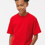 M&O Youth Gold Soft Touch Short Sleeve Crewneck T-Shirt - Deep Red