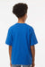 M&O 4850 Youth Gold Soft Touch Short Sleeve Crewneck T-Shirt Royal Blue Model Back
