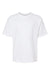 M&O 4850 Youth Gold Soft Touch Short Sleeve Crewneck T-Shirt White Flat Front