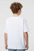 M&O 4850 Youth Gold Soft Touch Short Sleeve Crewneck T-Shirt White Model Back