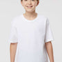 M&O Youth Gold Soft Touch Short Sleeve Crewneck T-Shirt - White