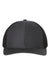 Richardson Hats 312 Mens Twill Back Snapback Trucker Hat Charcoal Grey/Black Flat Front