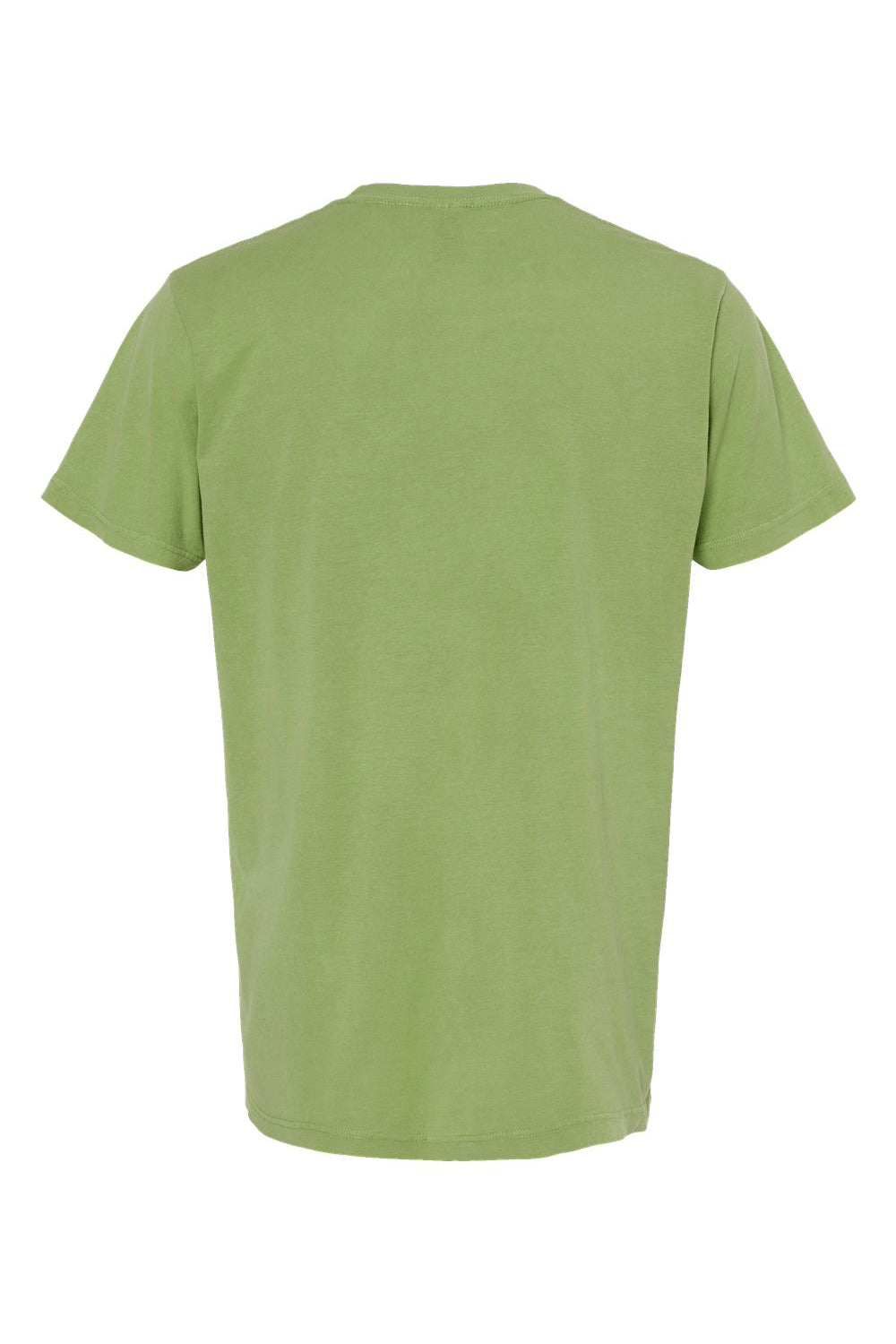 M&O 6500M Mens Vintage Garment Dyed Short Sleeve Crewneck T-Shirt Aloe Green Flat Back
