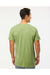 M&O 6500M Mens Vintage Garment Dyed Short Sleeve Crewneck T-Shirt Aloe Green Model Back