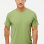 M&O Mens Vintage Garment Dyed Short Sleeve Crewneck T-Shirt - Aloe Green