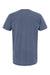 M&O 6500M Mens Vintage Garment Dyed Short Sleeve Crewneck T-Shirt Blue Jean Flat Back