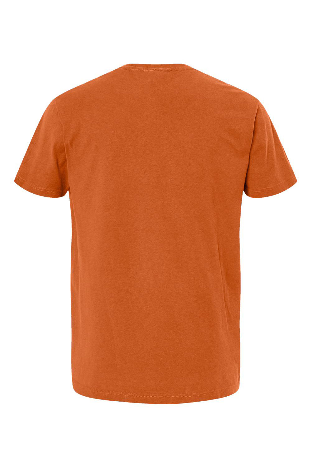 M&O 6500M Mens Vintage Garment Dyed Short Sleeve Crewneck T-Shirt Burnt Orange Flat Back