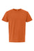 M&O 6500M Mens Vintage Garment Dyed Short Sleeve Crewneck T-Shirt Burnt Orange Flat Front