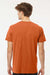 M&O 6500M Mens Vintage Garment Dyed Short Sleeve Crewneck T-Shirt Burnt Orange Model Back