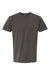 M&O 6500M Mens Vintage Garment Dyed Short Sleeve Crewneck T-Shirt Charcoal Grey Flat Front