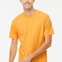 M&O Mens Vintage Garment Dyed Short Sleeve Crewneck T-Shirt - Citrus Yellow