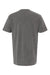 M&O 6500M Mens Vintage Garment Dyed Short Sleeve Crewneck T-Shirt Grey Flat Back