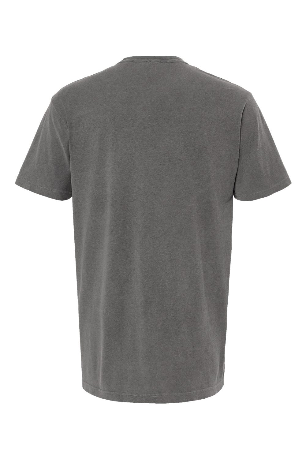M&O 6500M Mens Vintage Garment Dyed Short Sleeve Crewneck T-Shirt Grey Flat Back