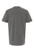 M&O 6500M Mens Vintage Garment Dyed Short Sleeve Crewneck T-Shirt Grey Flat Back