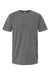 M&O 6500M Mens Vintage Garment Dyed Short Sleeve Crewneck T-Shirt Grey Flat Front