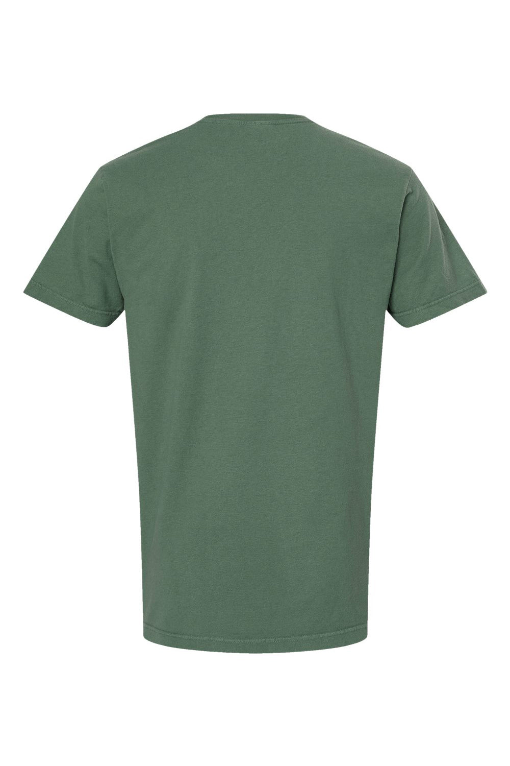 M&O 6500M Mens Vintage Garment Dyed Short Sleeve Crewneck T-Shirt Light Green Flat Back