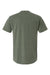 M&O 6500M Mens Vintage Garment Dyed Short Sleeve Crewneck T-Shirt Monterey Sage Green Flat Back